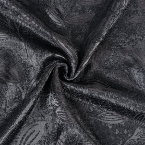 Blackout Curtains Leaves Pattern Room Darkening Grommet 2 Panels
