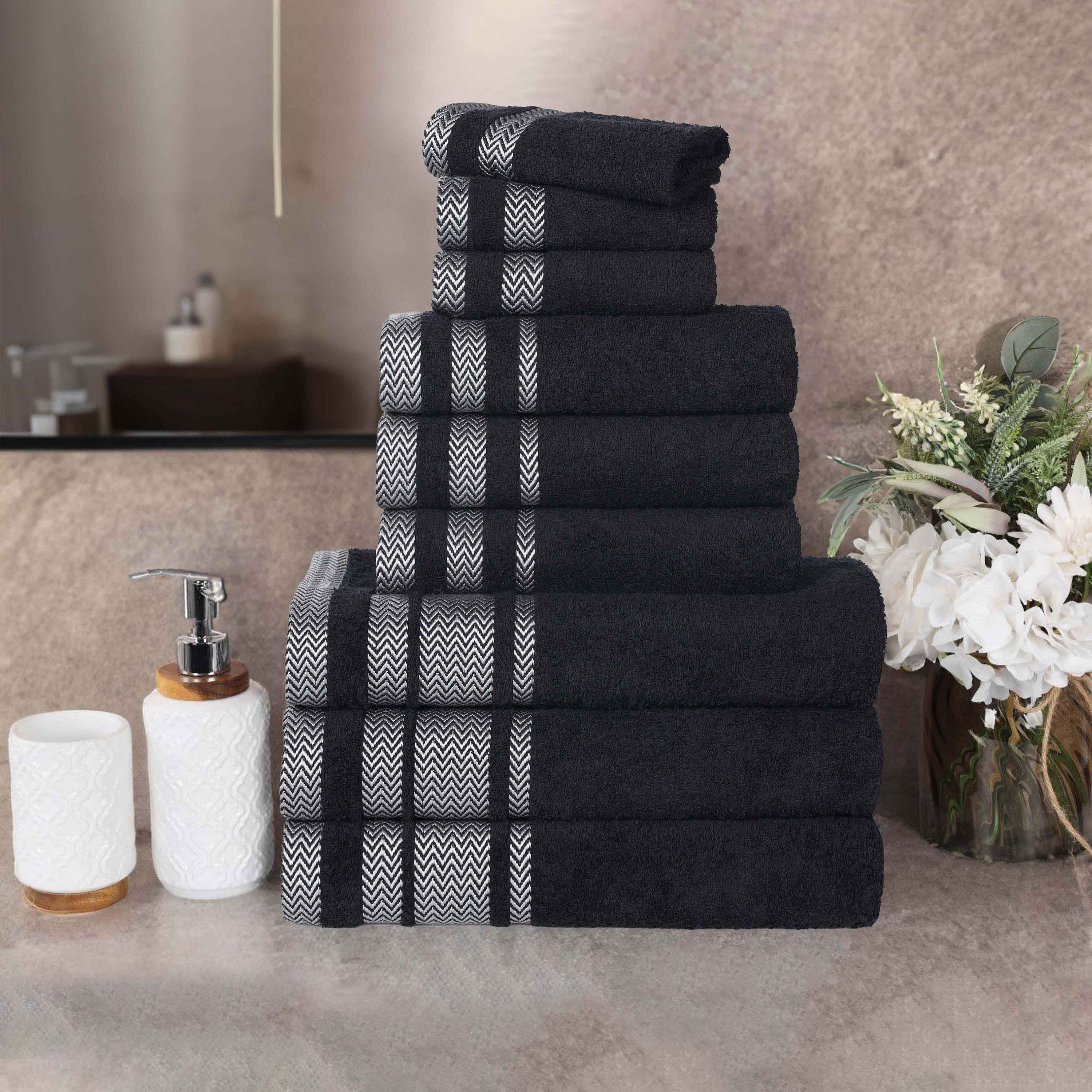Hays Cotton Medium Weight 9 Piece Assorted Bathroom Towel Set