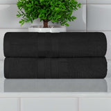 Ultra-Soft Cotton Solid Medium Weight Absorbent Bath Towel Set of 2