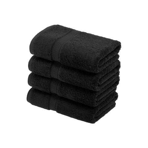Egyptian Cotton Hand Towels 4-Piece Plush Set by Madison