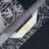 Cotton Floral Jacquard Border Bath Towel Set of 4 - Wisteria