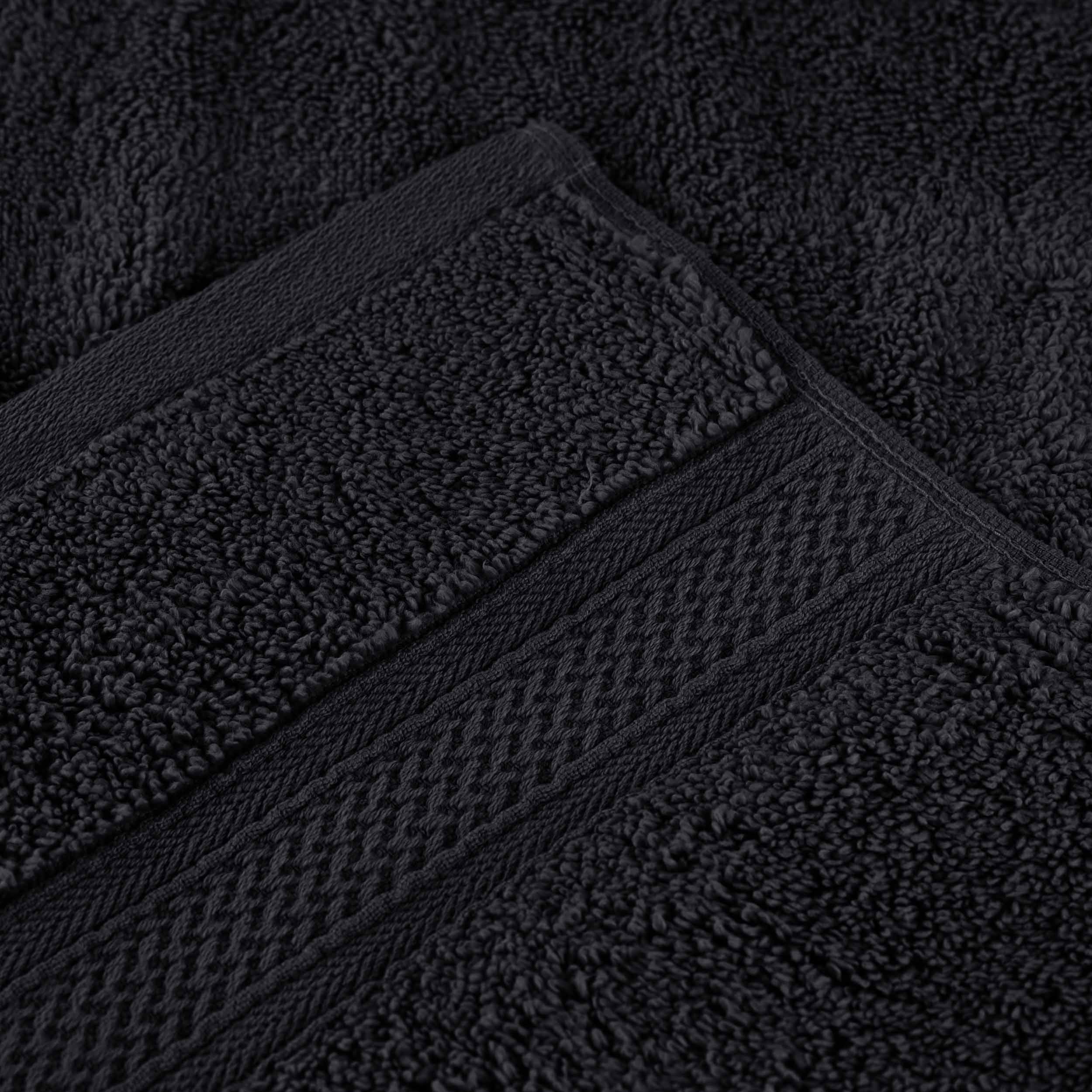 Chevron Zero Twist Solid Soft Absorbent Cotton 3 Piece Towel Set