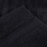 Chevron Zero Twist Solid Soft Absorbent Cotton 3 Piece Towel Set