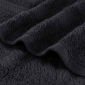 Chevron Zero Twist Solid Soft Absorbent Cotton 3 Piece Towel Set