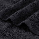 Chevron Zero Twist Solid Soft Absorbent Cotton 3 Piece Towel Set
