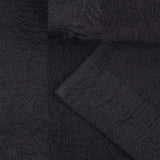 Cotton Floral Jacquard Border Bath Towel Set of 4 - Wisteria