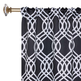 Ribbon Trellis Washable Room Darkening Blackout Curtains, Set of 2