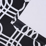 Ribbon Trellis Washable Room Darkening Blackout Curtains, Set of 2