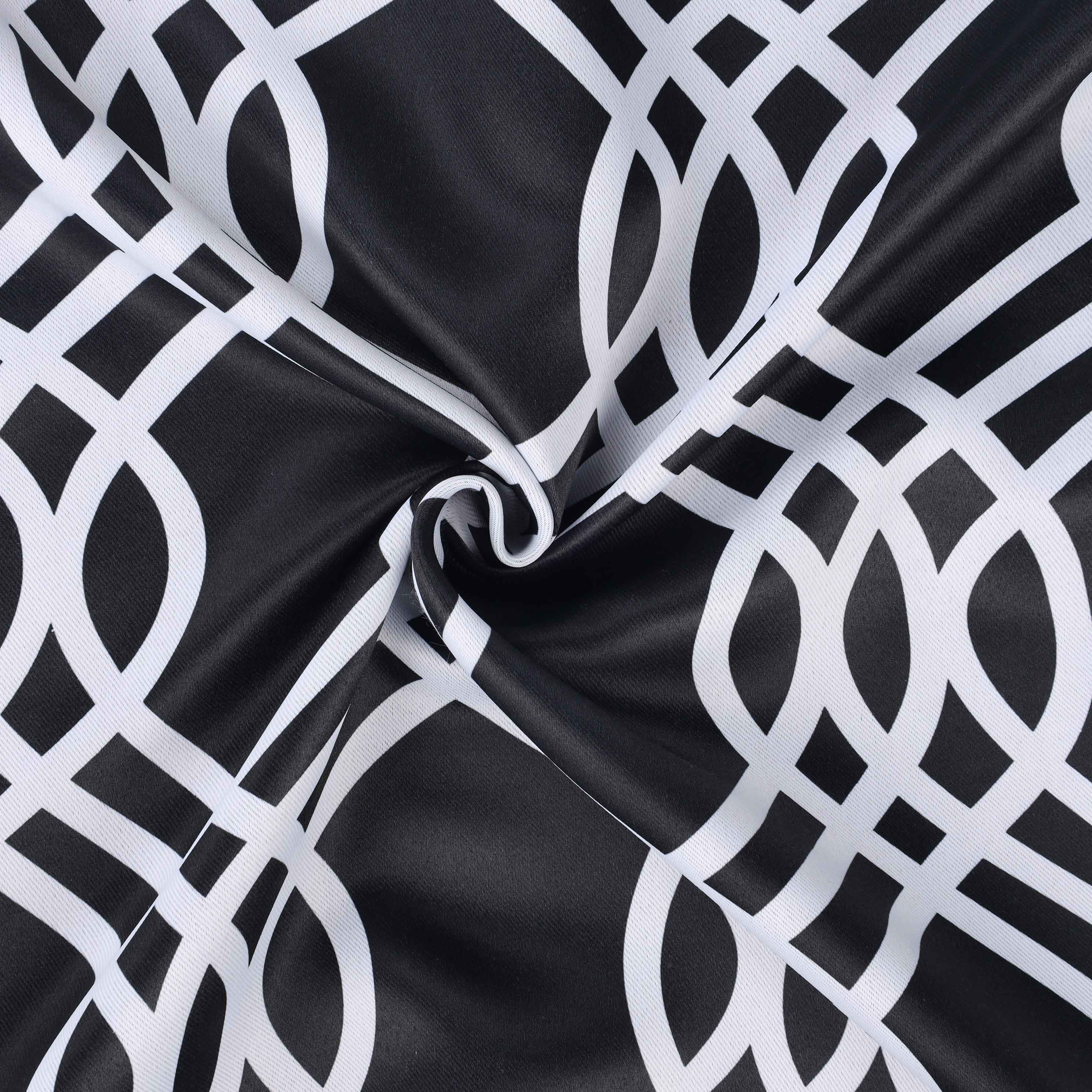 Ribbon Trellis Washable Room Darkening Blackout Curtains, Set of 2