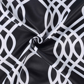 Ribbon Trellis Washable Room Darkening Blackout Curtains, Set of 2
