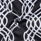 Ribbon Trellis Washable Room Darkening Blackout Curtains, Set of 2