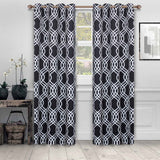 Ribbon Trellis Washable Room Darkening Blackout Curtains, Set of 2