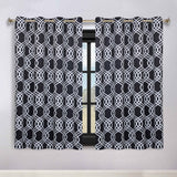Ribbon Trellis Washable Room Darkening Blackout Curtains, Set of 2