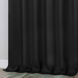 Classic Modern Solid Room Darkening Blackout Curtain Panels, Set of 2