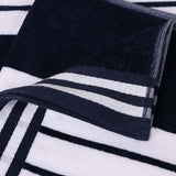 Striped Oversized Cotton Beach Towel Set of 2, 4, or 6 Piece