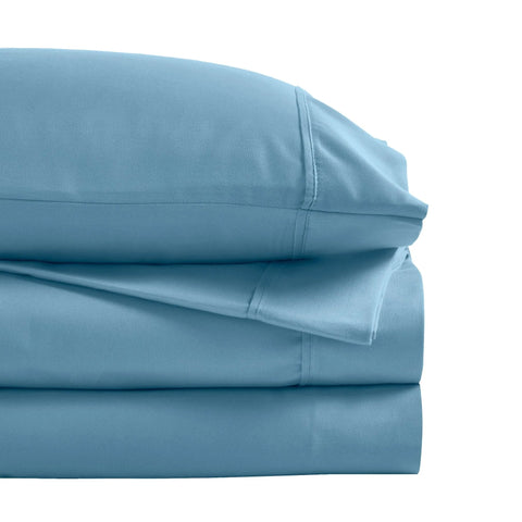 1200 Thread Count Cotton Rich Bed Sheet Set Solid Deep Pocket