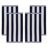 Striped Oversized Cotton Beach Towel Set of 2, 4, or 6 Piece