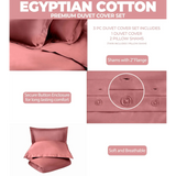 400 Thread Count Egyptian Cotton Solid Duvet Cover
