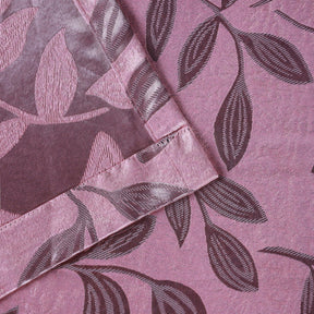 Leaves Machine Washable Room Darkening Blackout Curtains 4 Pieces