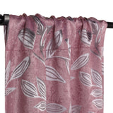 Leaves Room Darkening Washable Blackout Curtain Panels, Set of 2