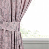 Leaves Room Darkening Washable Blackout Curtain Panels, Set of 2