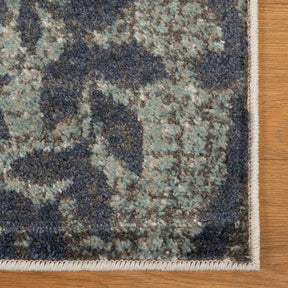 Bristol Distressed Abstract Damask Indoor Area Rug or Runner Rug