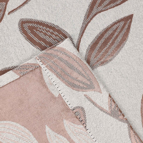 Leaves Room Darkening Washable Blackout Curtain Panels, Set of 2