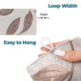 Leaves Room Darkening Washable Blackout Curtain Panels, Set of 2