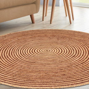 Braided Jute Reversible Round Indoor Outdoor Area Rug
