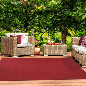 Bohemian Indoor Outdoor Rugs Solid Rectangle Braided Area Rug
