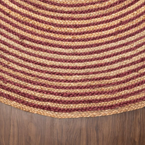 Braided Jute Reversible Round Indoor Outdoor Area Rug