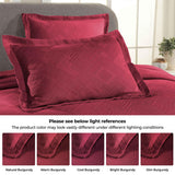 Lightweight Cotton Bedspread Sets 3-Piece Geometric Fret Jacquard Matelassé Scalloped