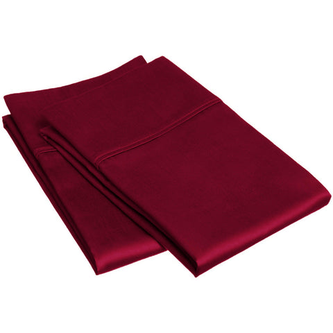 Egyptian Cotton 300 Thread Count Solid Bed Pillowcase Set