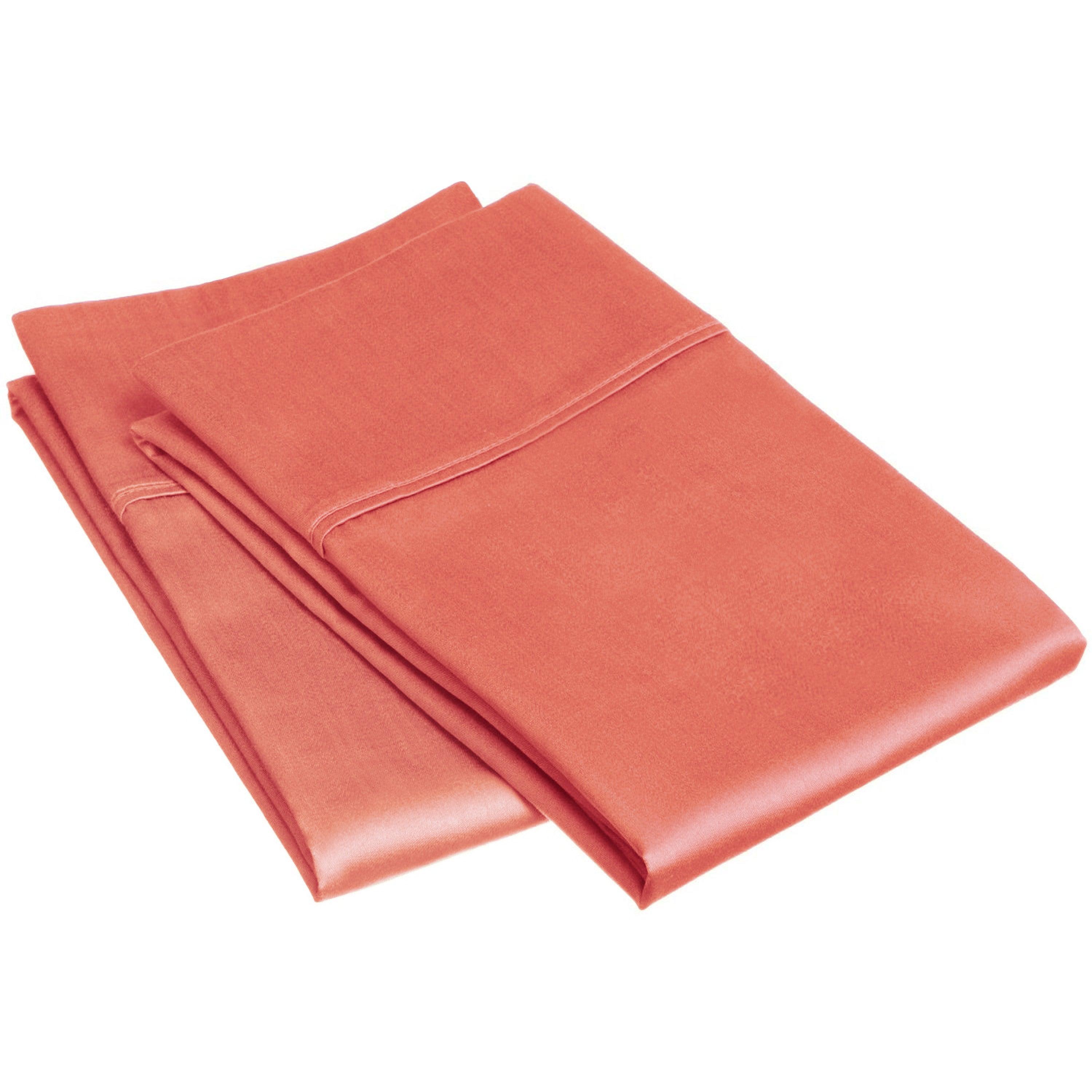Egyptian Cotton 300 Thread Count Solid Luxury Pillowcases, Set of 2