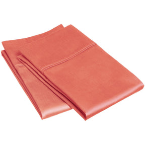 Egyptian Cotton 300 Thread Count Solid Luxury Pillowcases, Set of 2