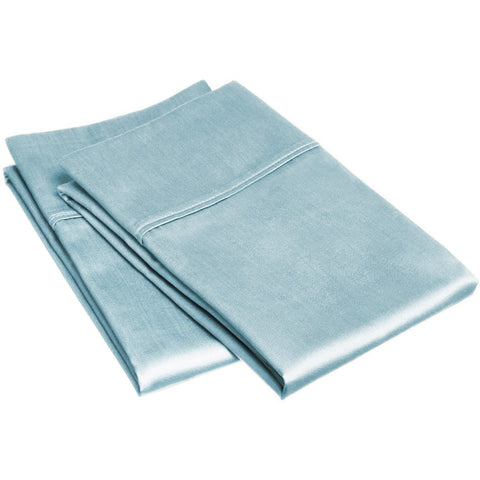 Egyptian Cotton 300 Thread Count Solid Bed Pillowcase Set