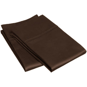 Egyptian Cotton 300 Thread Count Solid Luxury Pillowcases, Set of 2