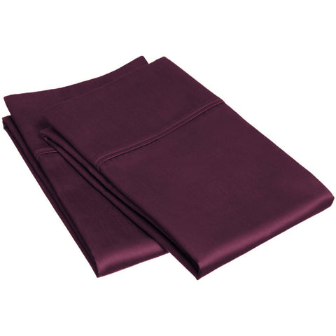 Egyptian Cotton 300 Thread Count Solid Bed Pillowcase Set