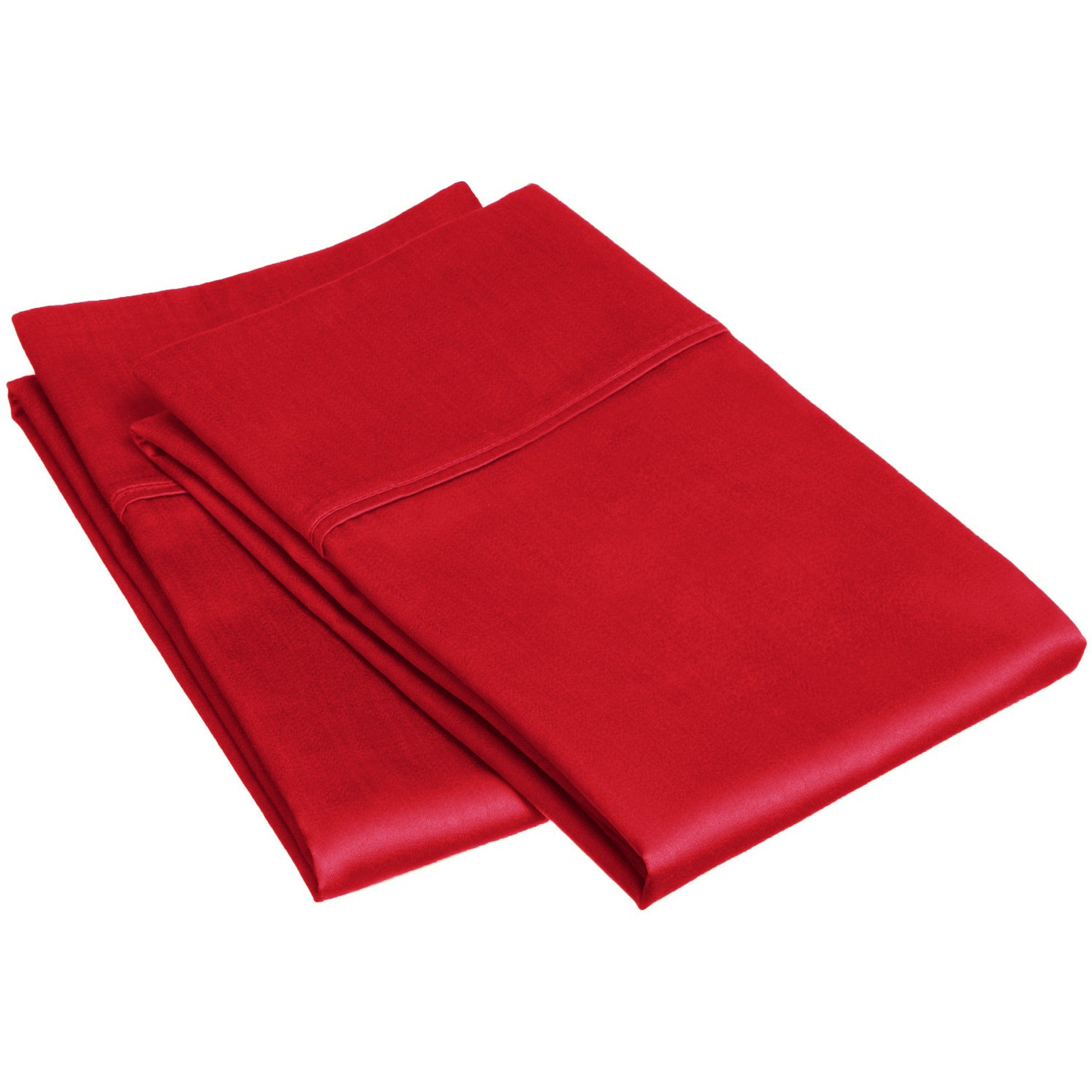 Egyptian Cotton 300 Thread Count Solid Luxury Pillowcases, Set of 2