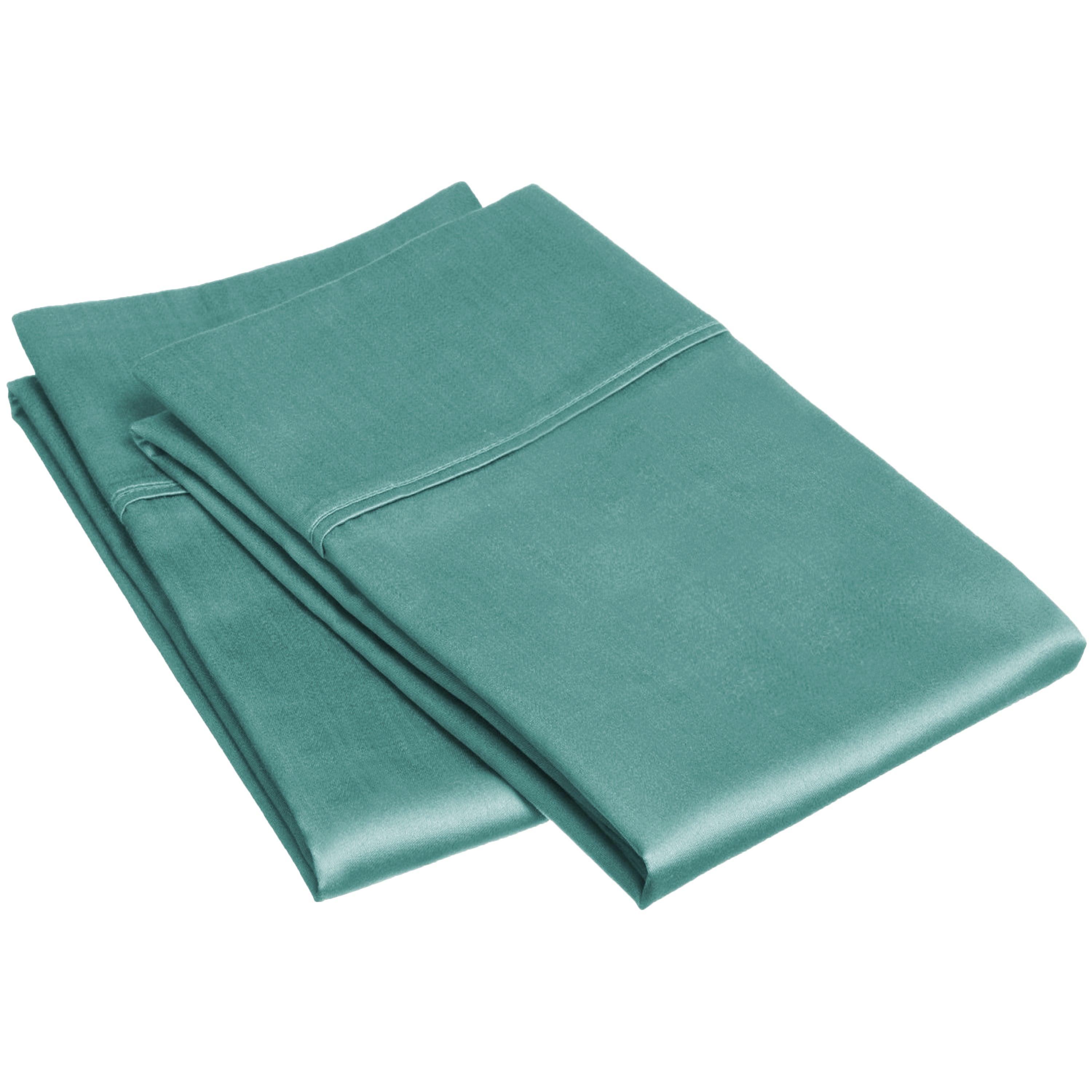 Egyptian Cotton 300 Thread Count Solid Luxury Pillowcases, Set of 2