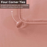 Brushed Microfiber Down Alternative Medium Weight Solid Comforter