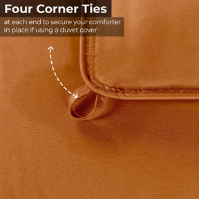 Brushed Microfiber Down Alternative Medium Weight Solid Comforter