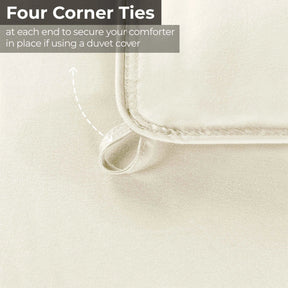Brushed Microfiber Down Alternative Medium Weight Solid Comforter
