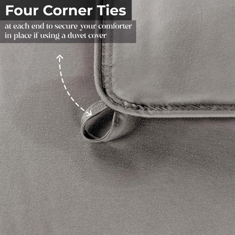 Brushed Microfiber Down Alternative Comforter Medium Weight Solid