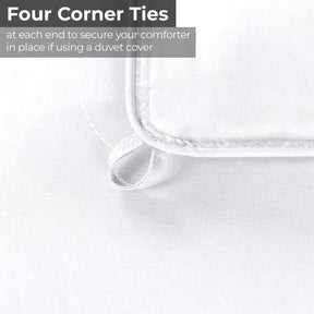 Brushed Microfiber Down Alternative Medium Weight Solid Comforter