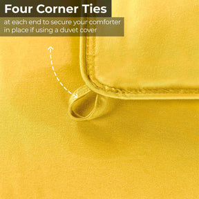 Brushed Microfiber Down Alternative Medium Weight Solid Comforter