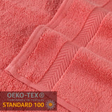 Zero Twist Cotton Solid Ultra-Soft Absorbent Hand Towel Set of 6