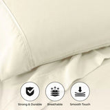 800 Thread Count Cotton Blend Bed Sheet Set Solid Deep Pocket