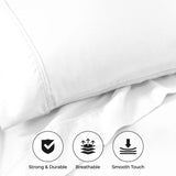 800 Thread Count Cotton Blend Bed Sheet Set Solid Deep Pocket