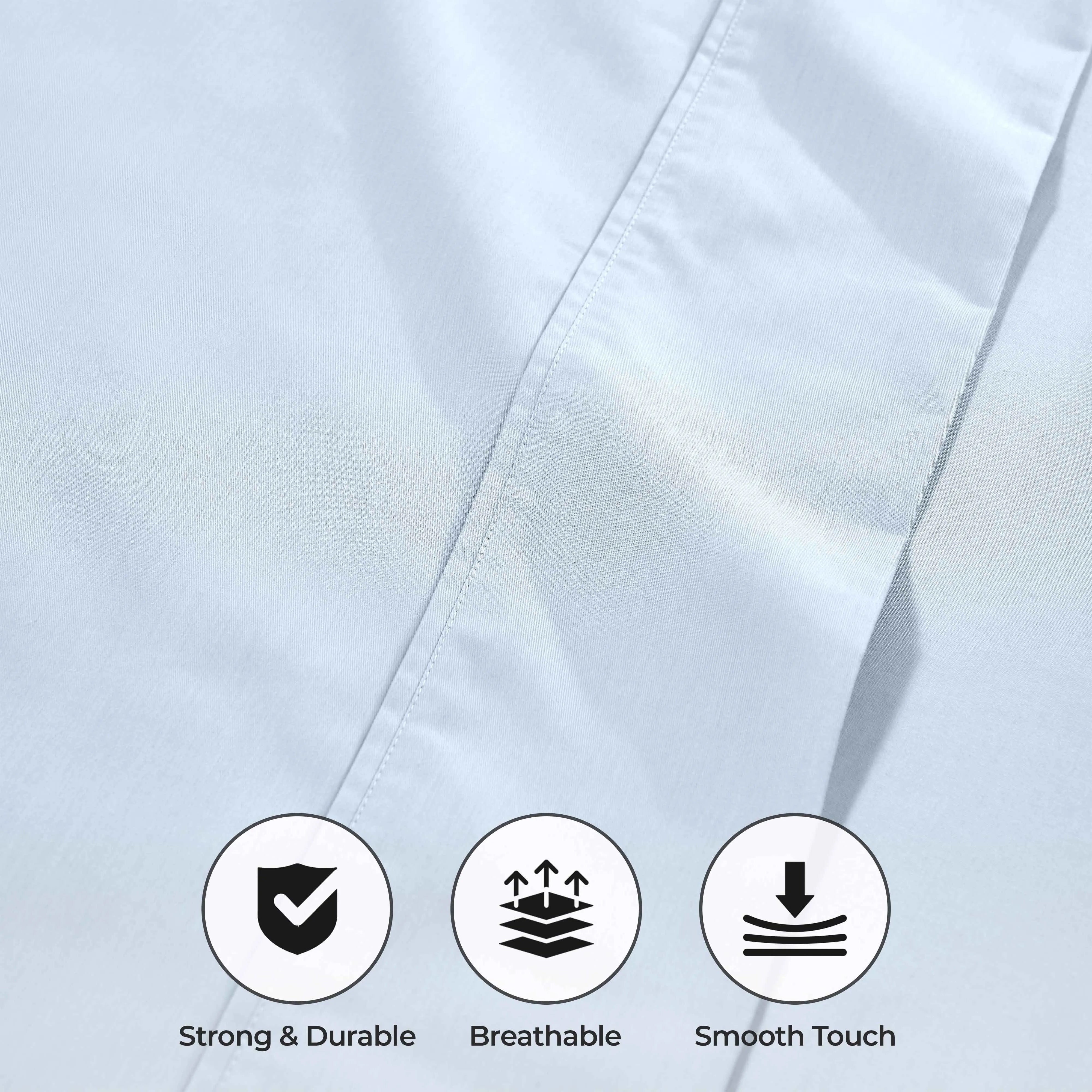 1000 Thread Count Cotton Blend Solid Deep Pocket Bed Sheet Set